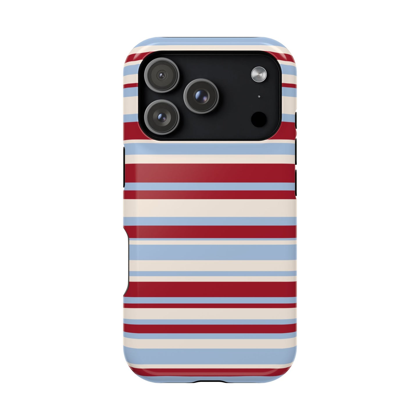 Cherry Soda Stripes iPhone Case