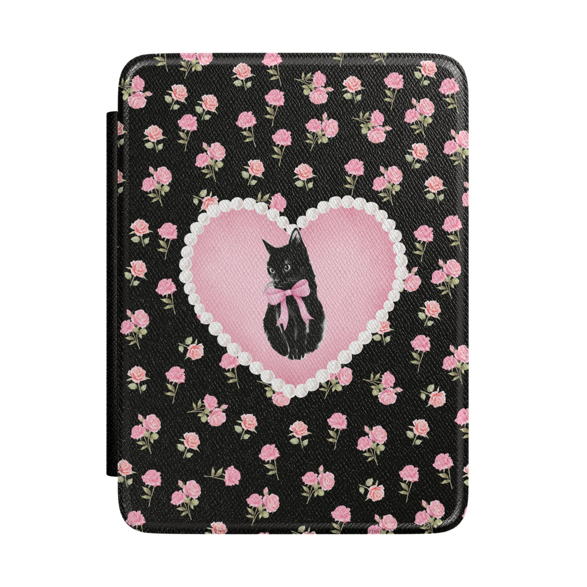 Black Féline Roses Kindle Case