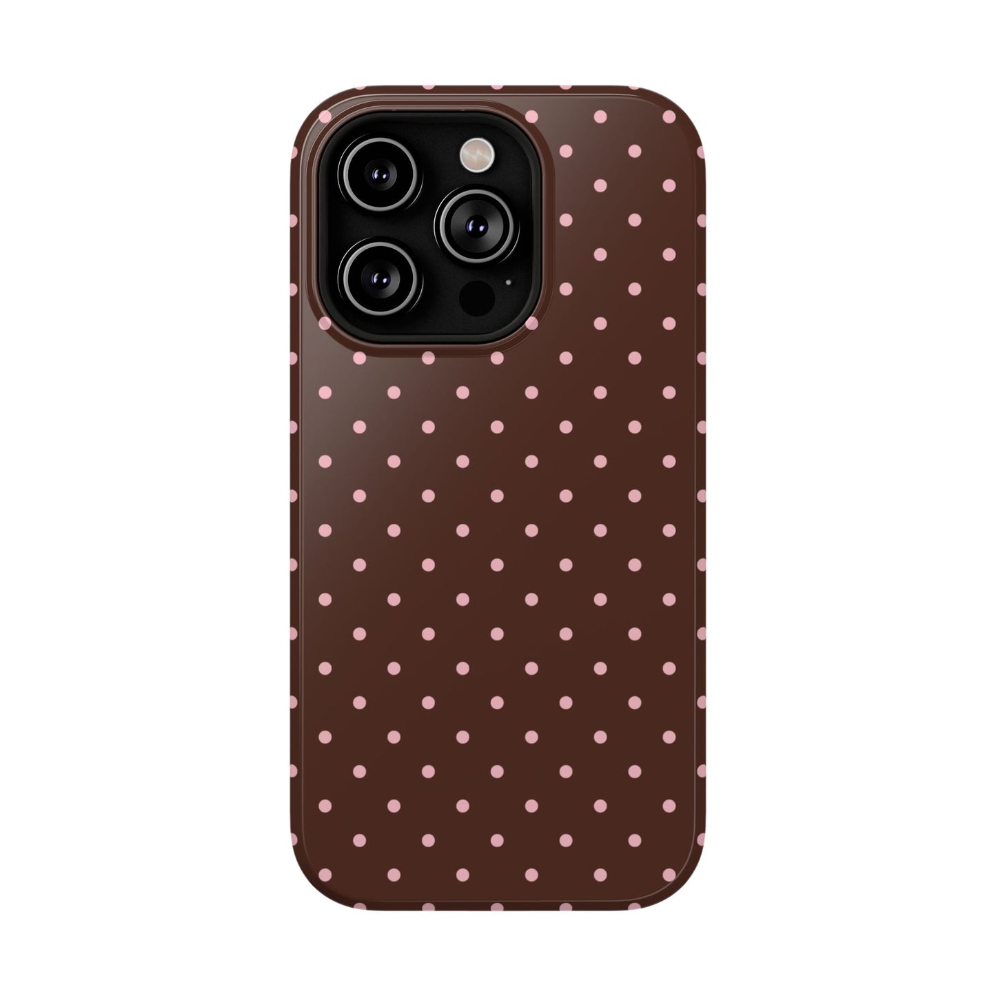 Pink Latte Mini Dots iPhone Case