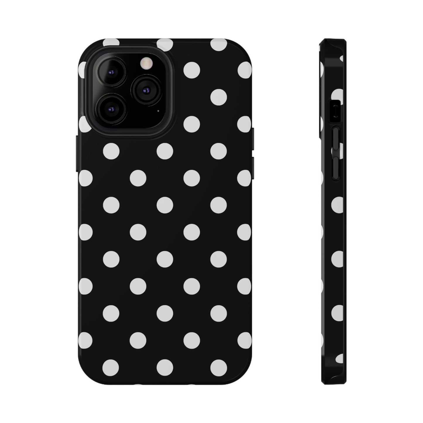 White Polka Dots iPhone Case