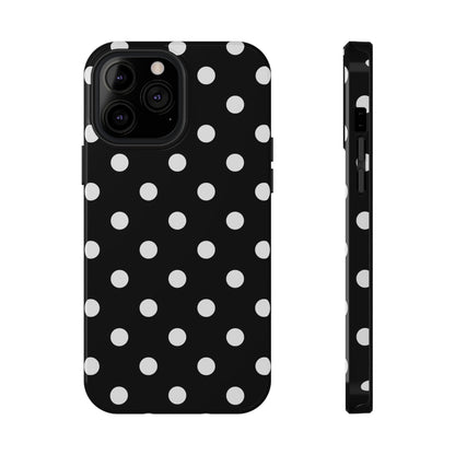 White Polka Dots iPhone Case