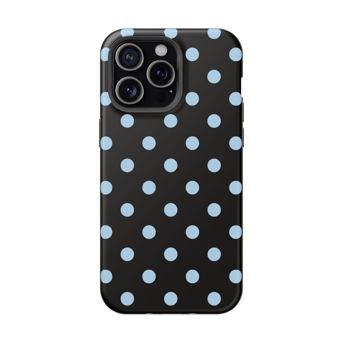 Blue Velvet Polka Dots iPhone Case