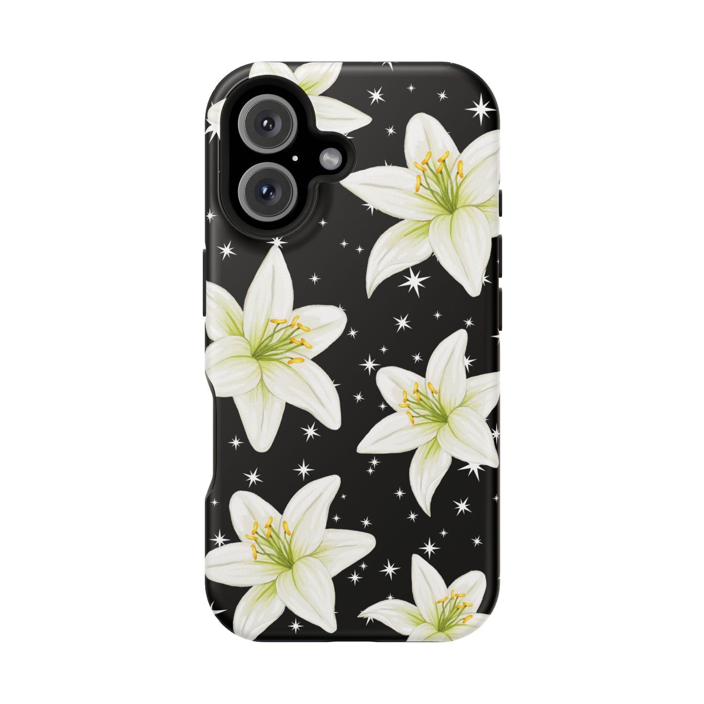 Tiger Lilies & Stars iPhone Case