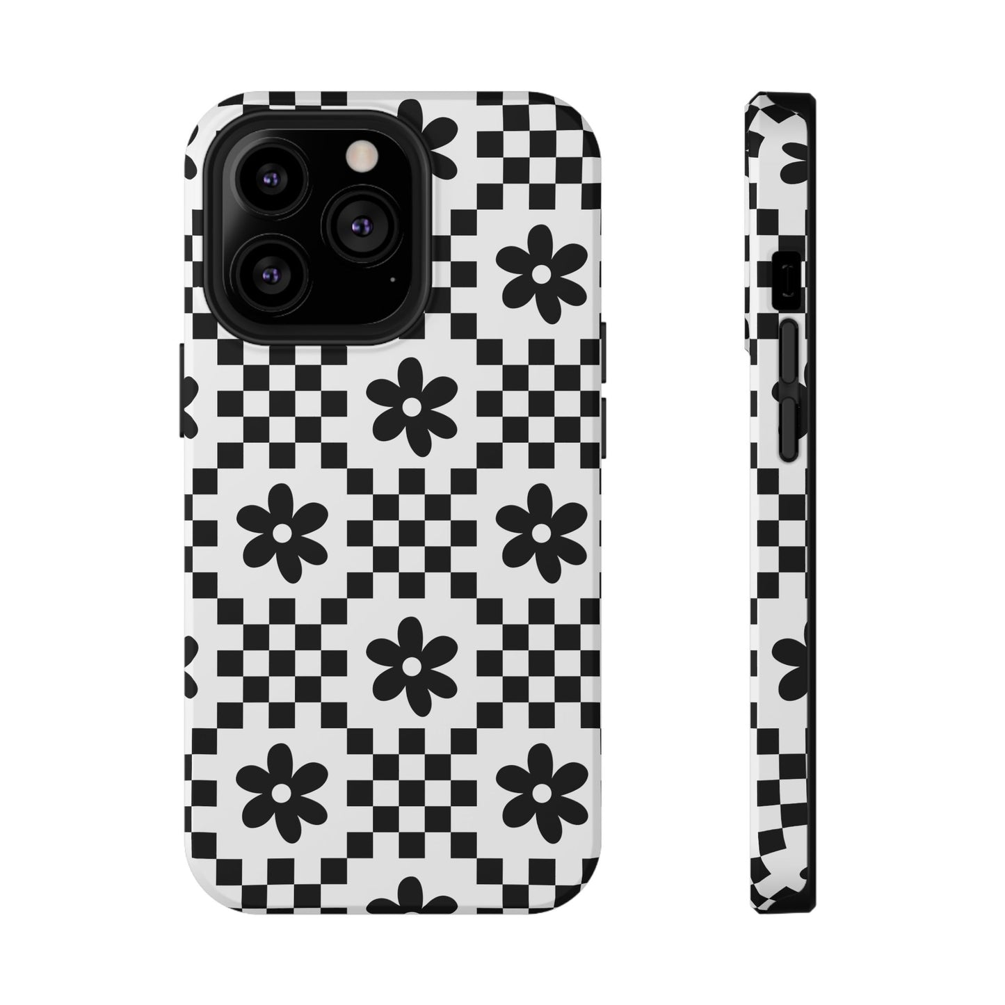 Monochrome Daisy iPhone Case