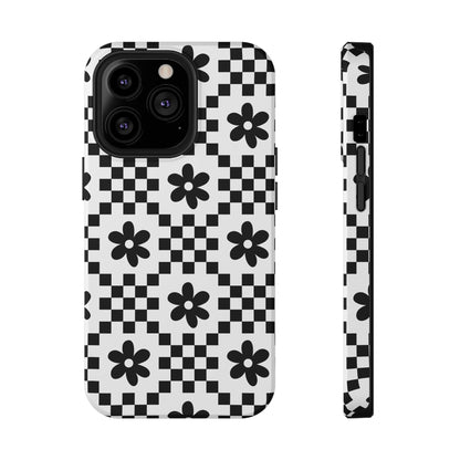 Monochrome Daisy iPhone Case