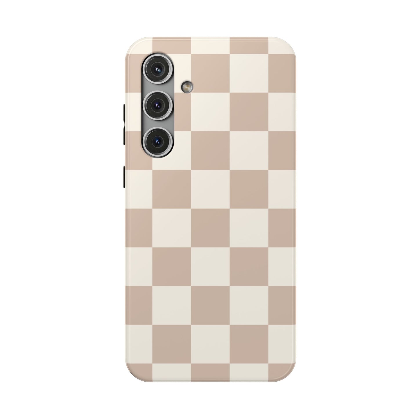 Neutral Checkered Samsung Case
