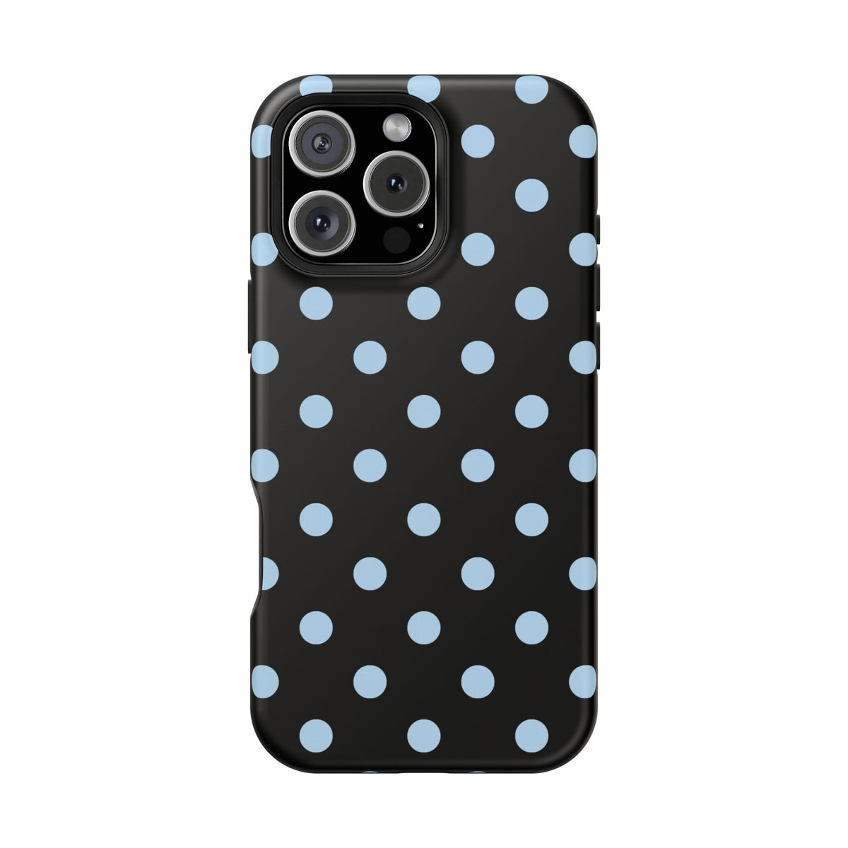 Blue Velvet Polka Dots iPhone Case