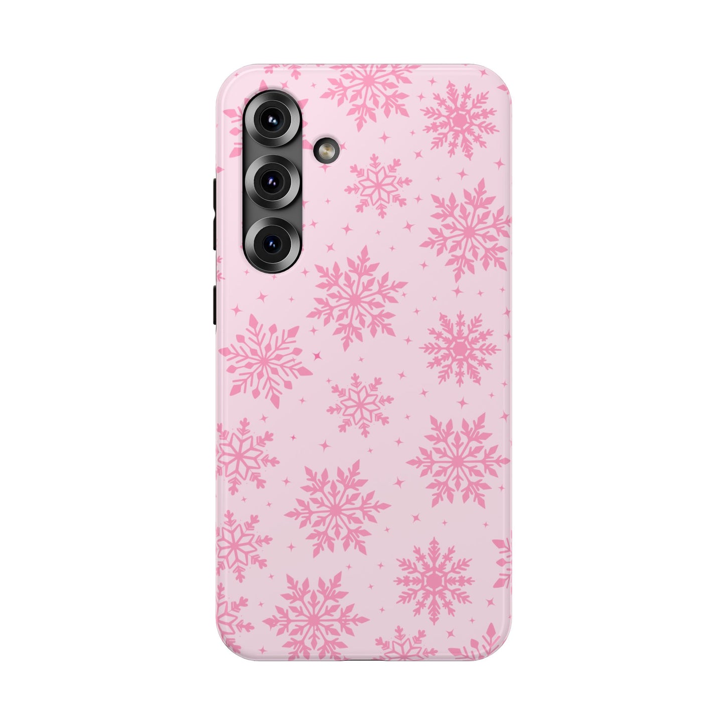 Pink Snowflakes Samsung Case