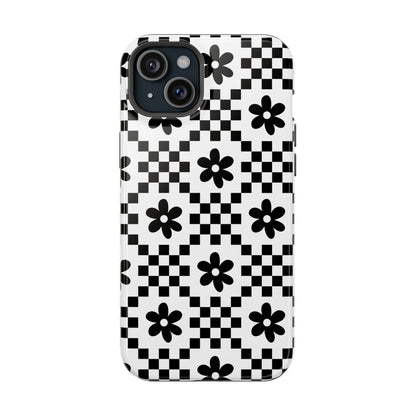 Monochrome Daisy iPhone Case