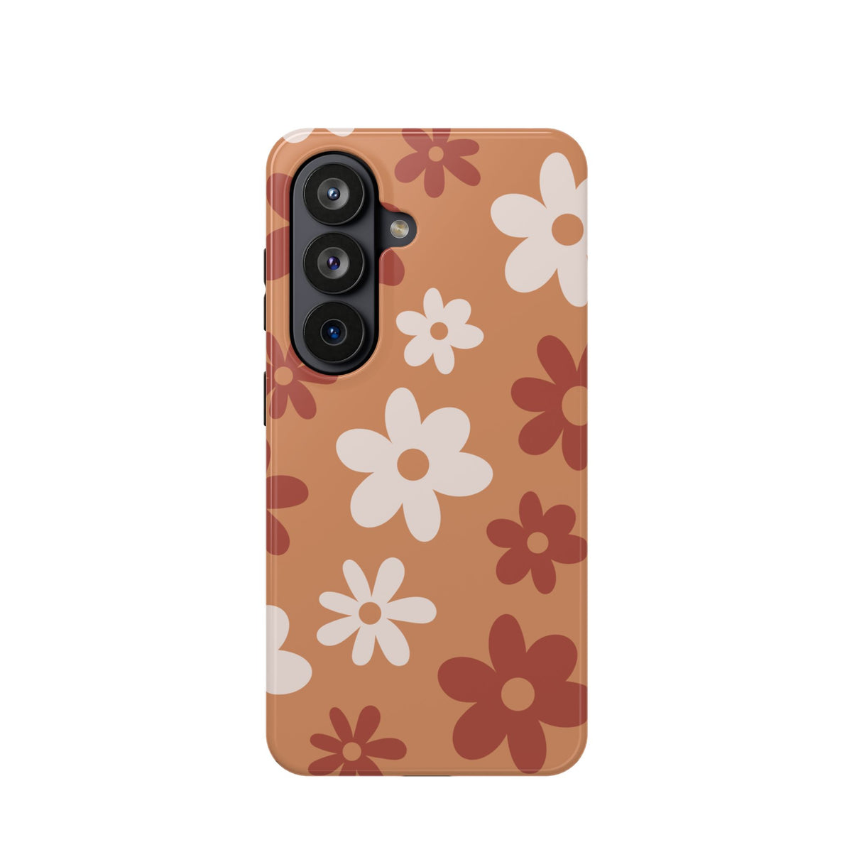 Brown Flower Power Samsung Case