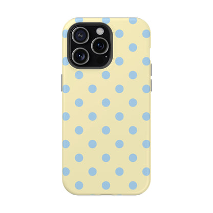 Lemon Sky Polka Dots iPhone Case