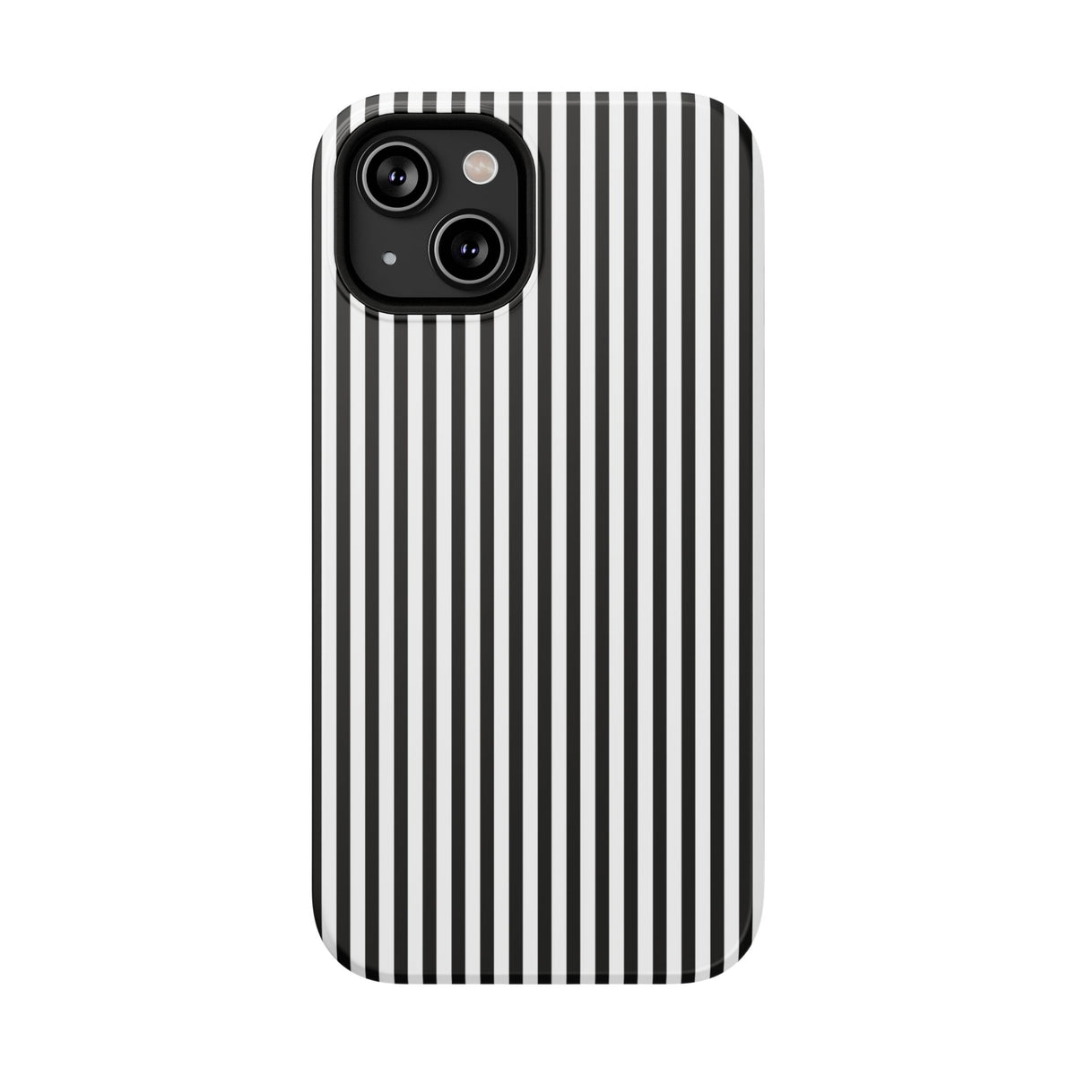 Black Pinstripes iPhone Case