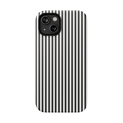 Black Pinstripes iPhone Case