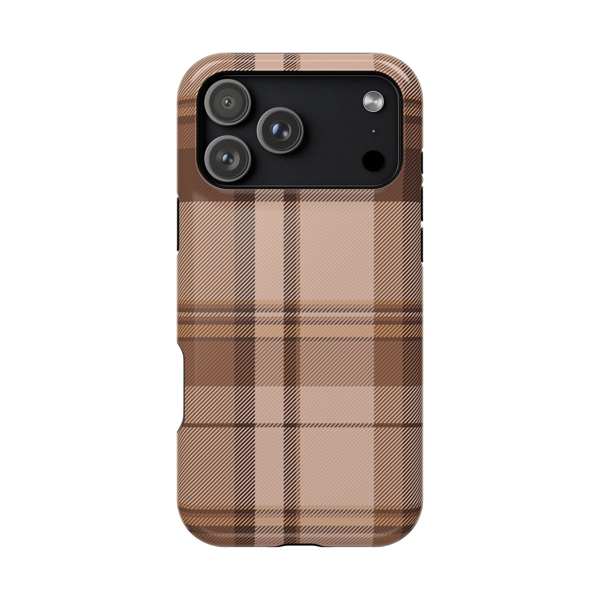 Toffee Plaid iPhone Case