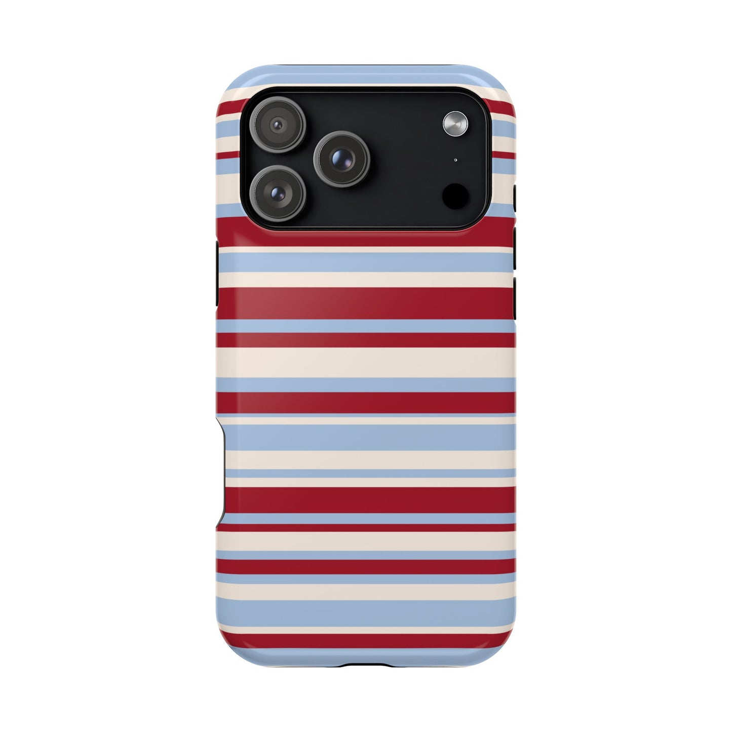 Cherry Soda Stripes iPhone Case