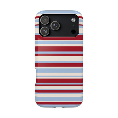 Cherry Soda Stripes iPhone Case