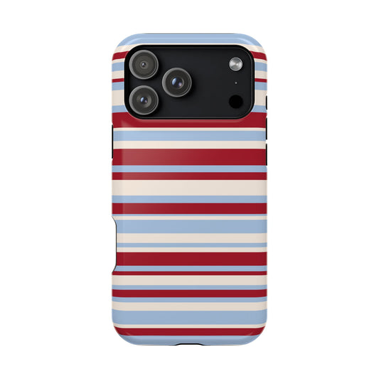 Cherry Soda Stripes iPhone Case