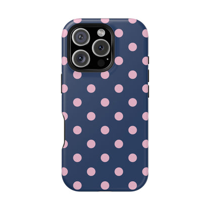 Periwinkle Polka Dots iPhone Case