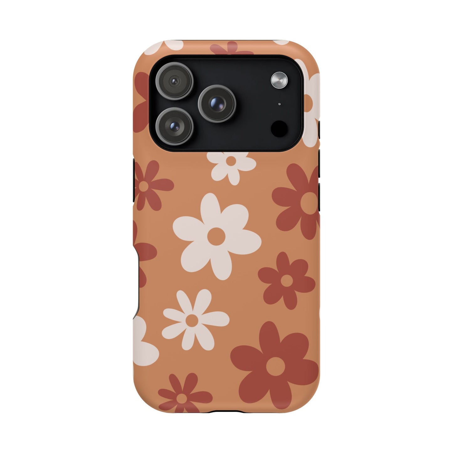 Brown Flower Power iPhone Case