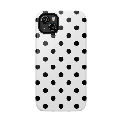 Black Polka Dots iPhone Case
