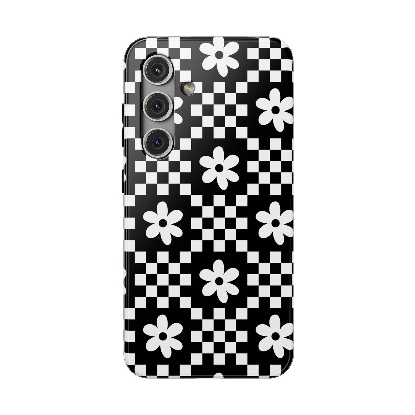 Checkerboard Daisy Samsung Case