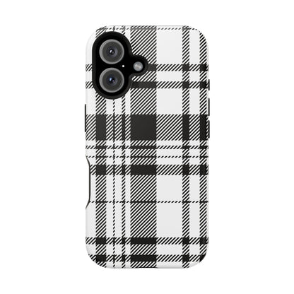 Black Plaid iPhone Case