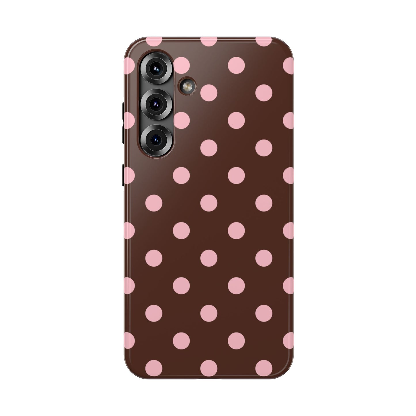 Pink Latte Polka Dots Samsung Case