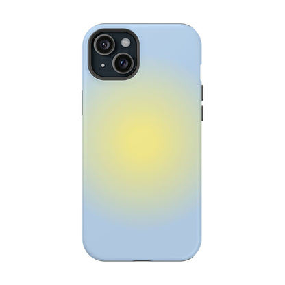Yellow & Blue Aura iPhone Case
