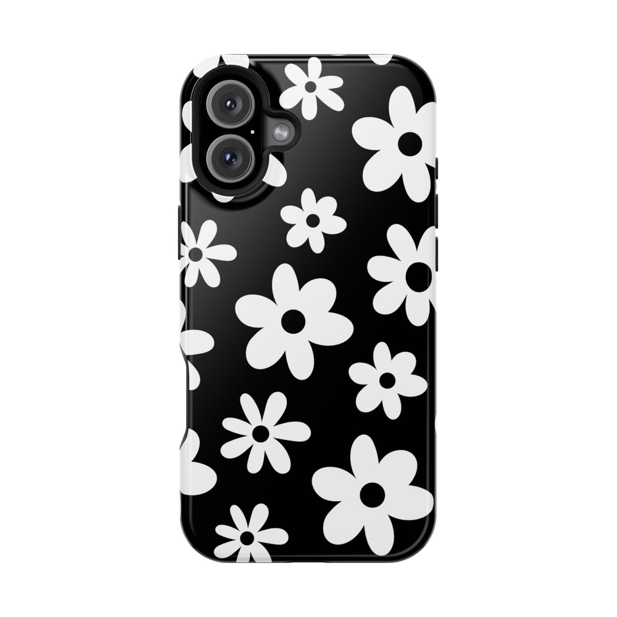 Black Flower Power iPhone Case