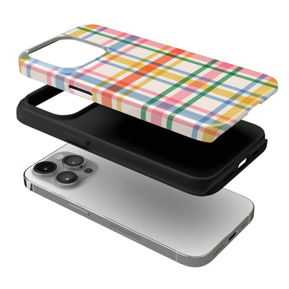 Retro Plaid iPhone Case
