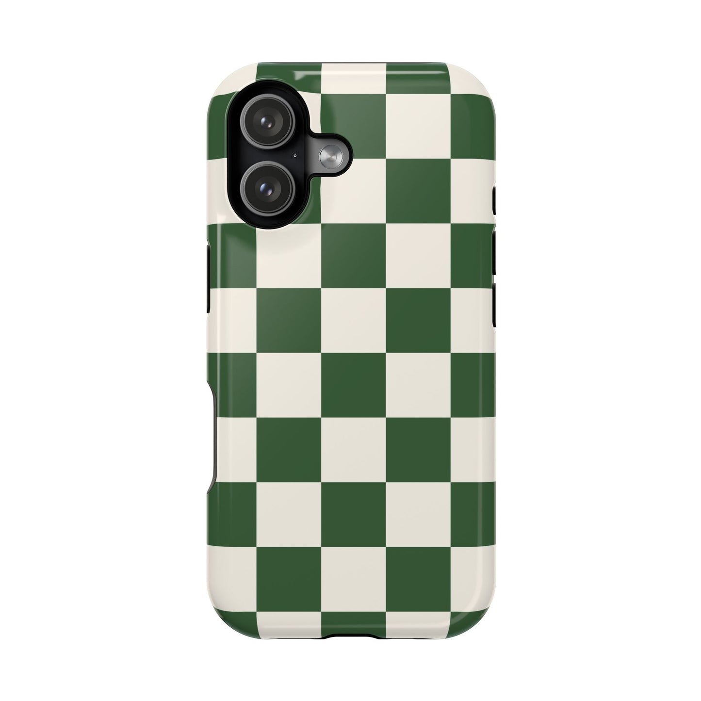 Green Checkered iPhone Case