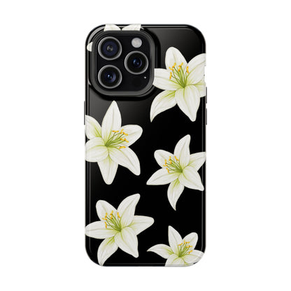 Black Tiger Lily iPhone Case
