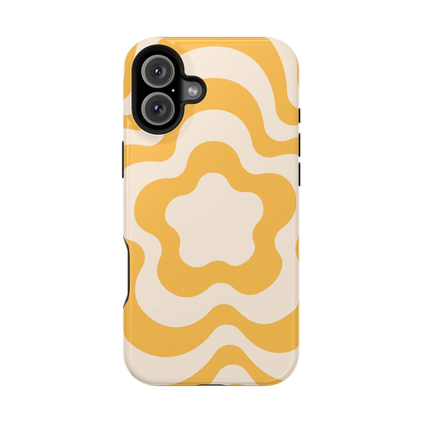 Yellow Retro Flower iPhone Case