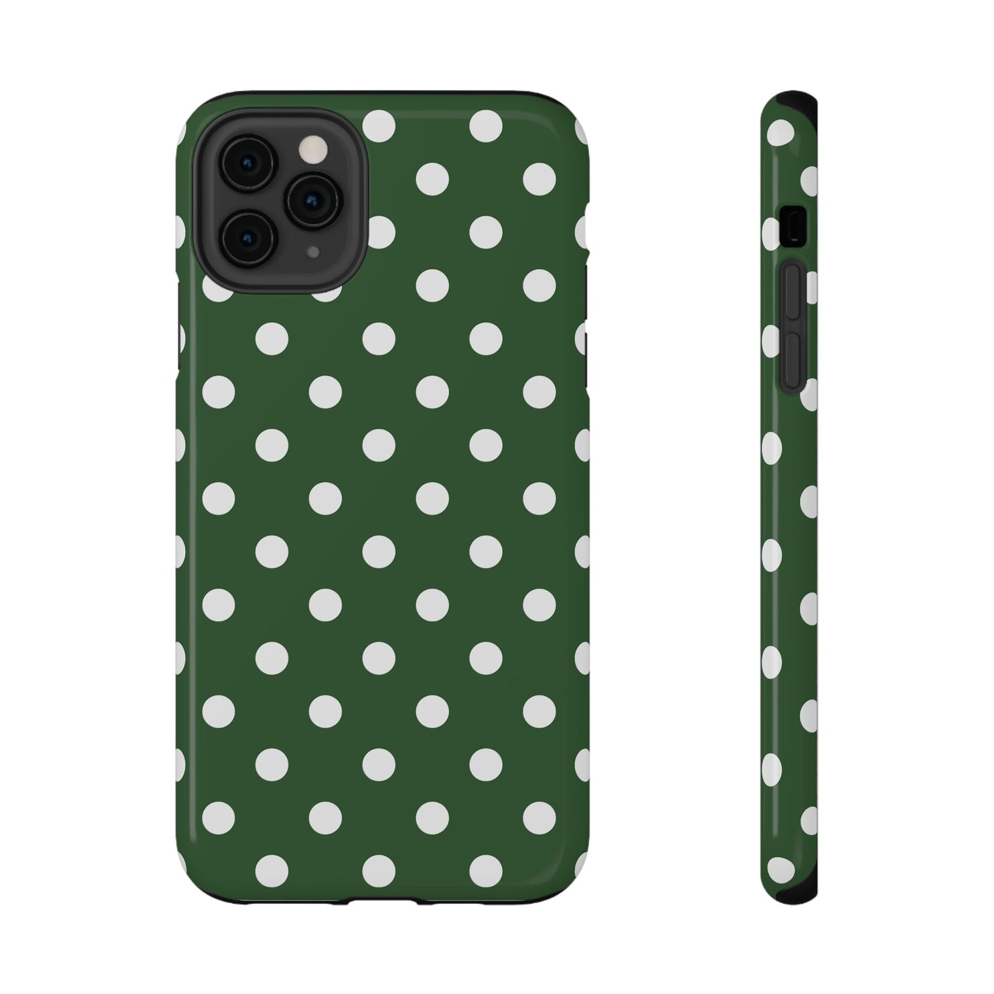 Green Polka Dots iPhone Case