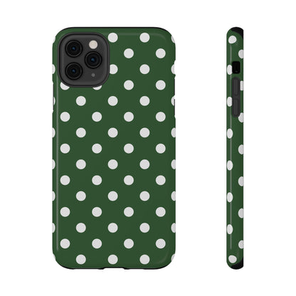 Green Polka Dots iPhone Case