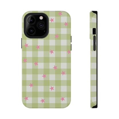 Lucky Star Gingham iPhone Case