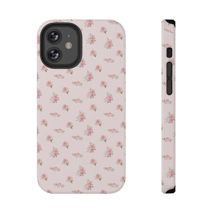 Pink Vintage Roses iPhone Case