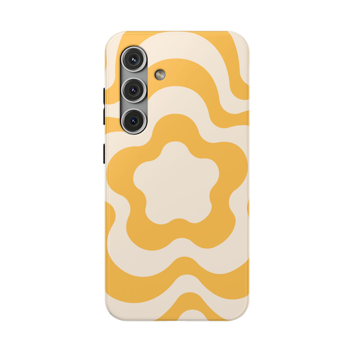 Yellow Retro Flower Samsung Case