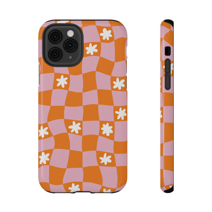 Groovy Check iPhone Case