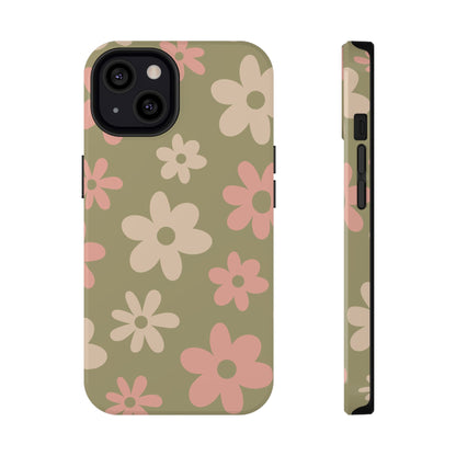 Green Flower Power iPhone Case