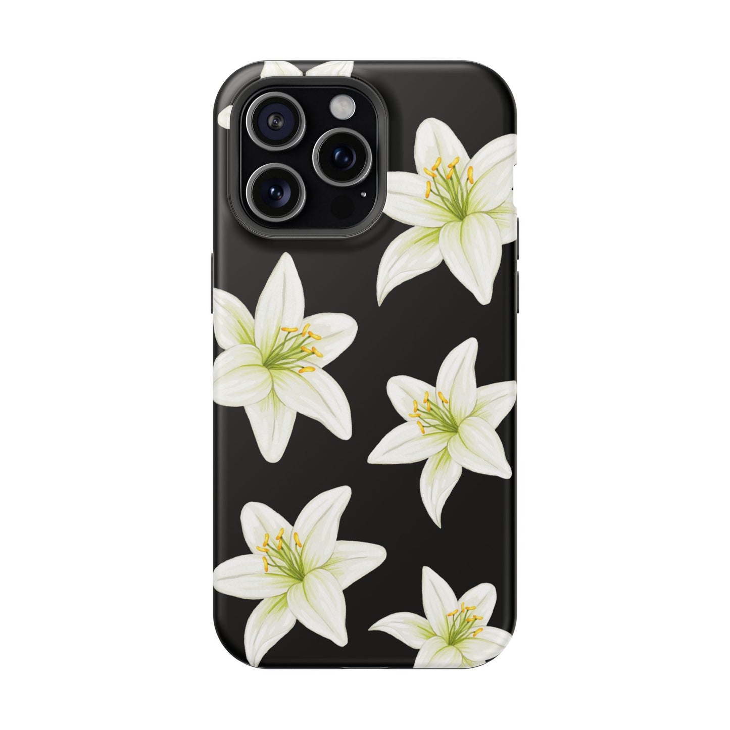 Black Tiger Lily iPhone Case
