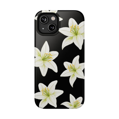 Black Tiger Lily iPhone Case