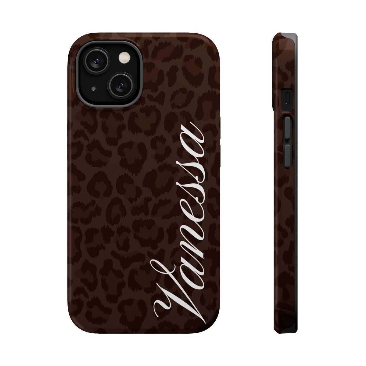 Custom Mocha Leopard iPhone Case