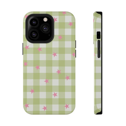 Lucky Star Gingham iPhone Case