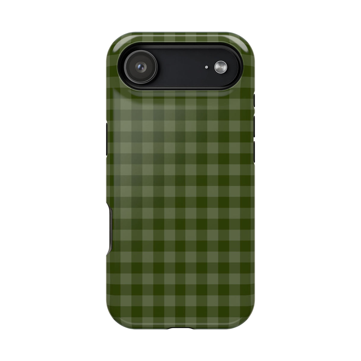 Green Gingham iPhone Case