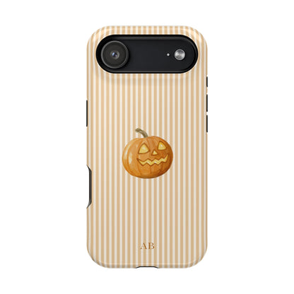 Custom Initials Pumpkin Cutie iPhone Case