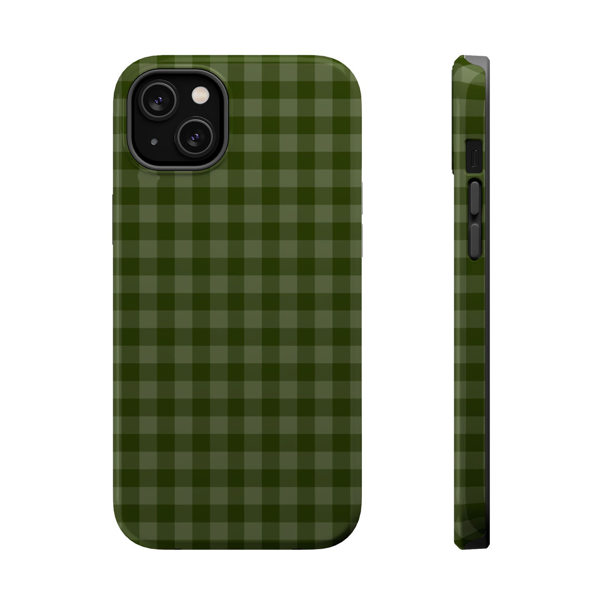 Green Gingham iPhone Case