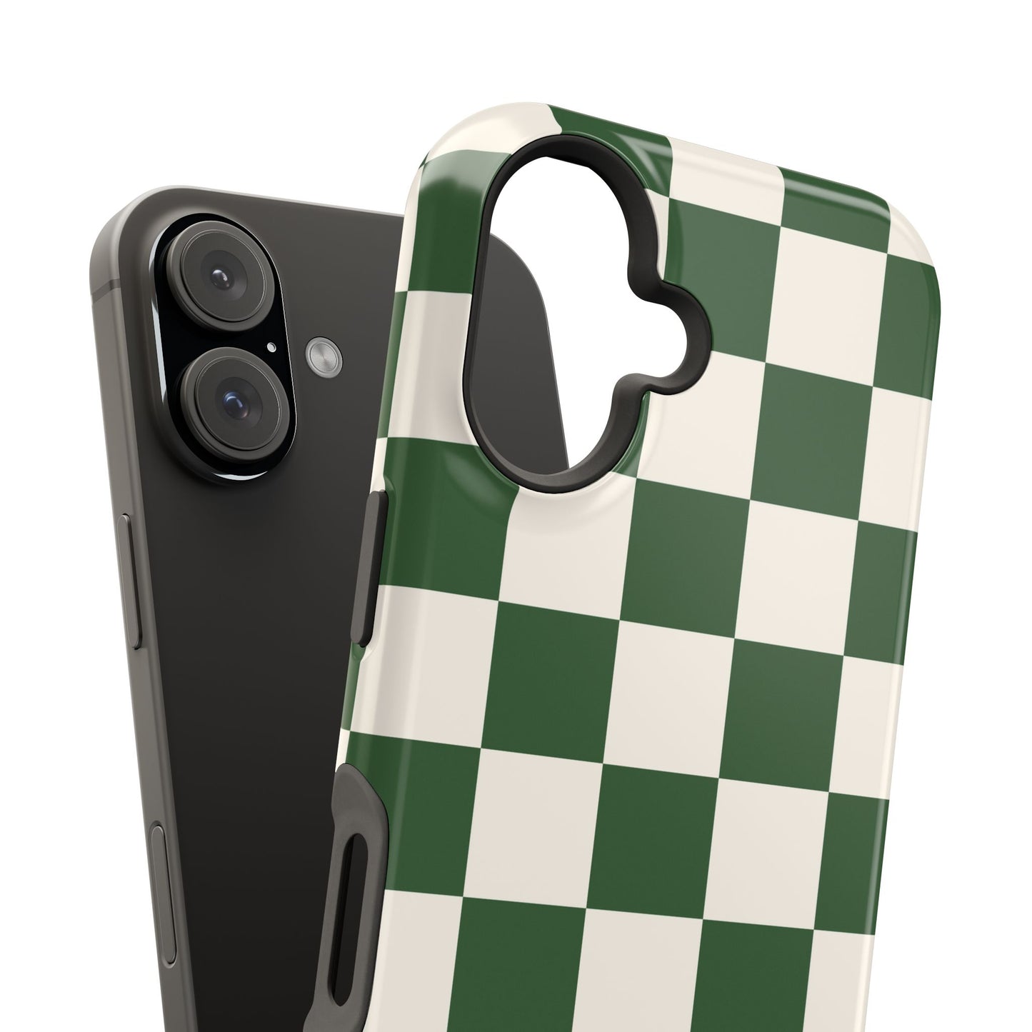 Green Checkered iPhone Case