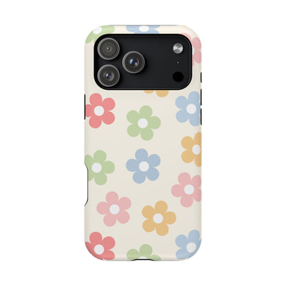 Preppy Retro Flowers iPhone Case