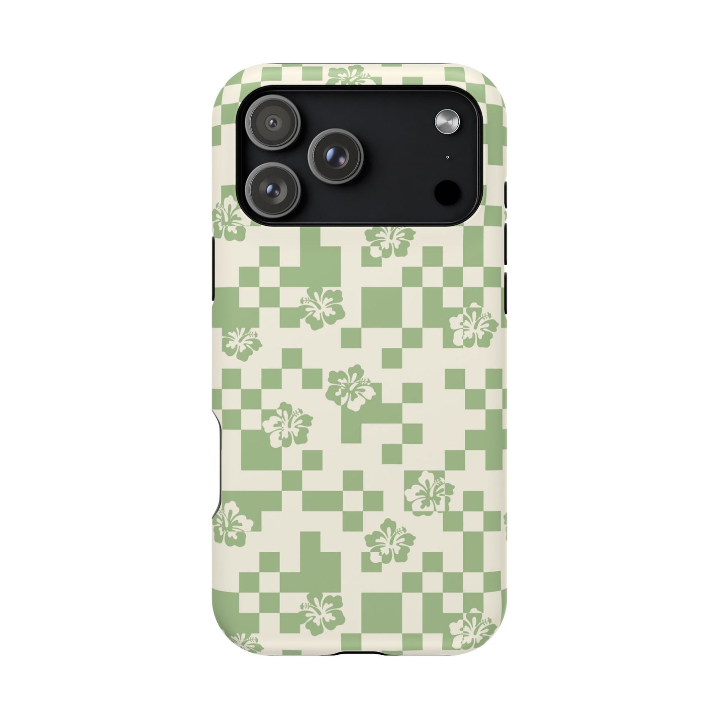 Green Hibiscus iPhone Case